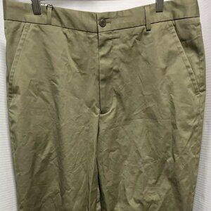 Zara Pants Men's EUR44 USA34 Olive Green Stretch Traveler Wide leg NWT